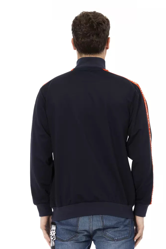 Automobili Lamborghini Blue Cotton Sweater