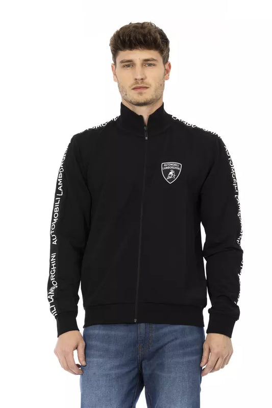 Automobili Lamborghini Black Cotton Sweater