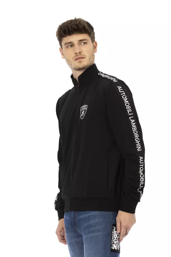 Automobili Lamborghini Black Cotton Sweater