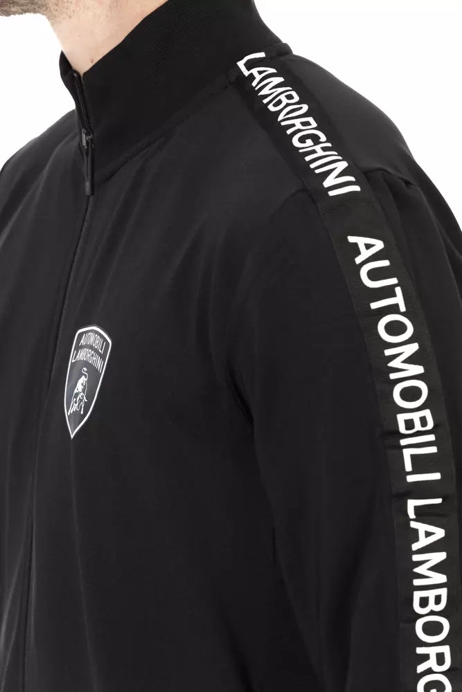 Automobili Lamborghini Black Cotton Sweater