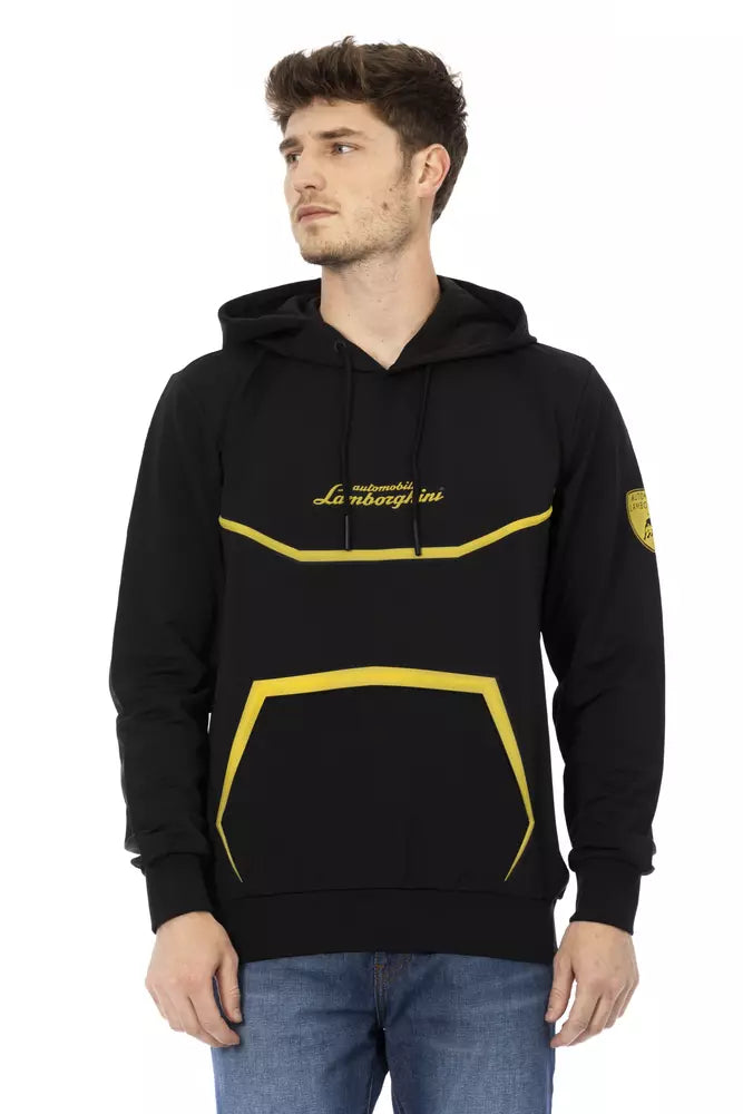 Automobili Lamborghini Black Cotton Sweater