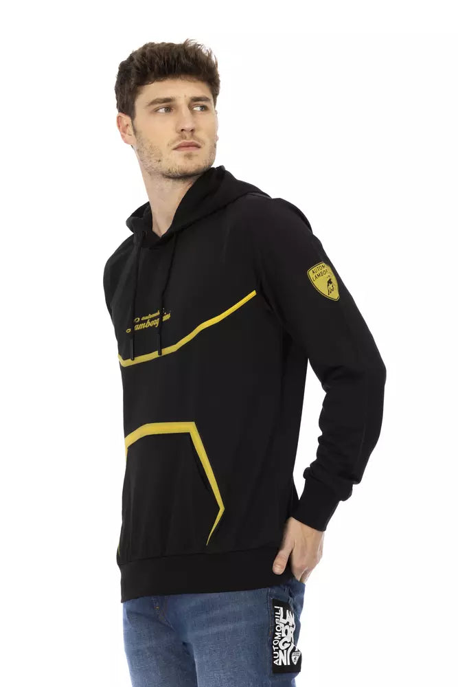 Automobili Lamborghini Black Cotton Sweater