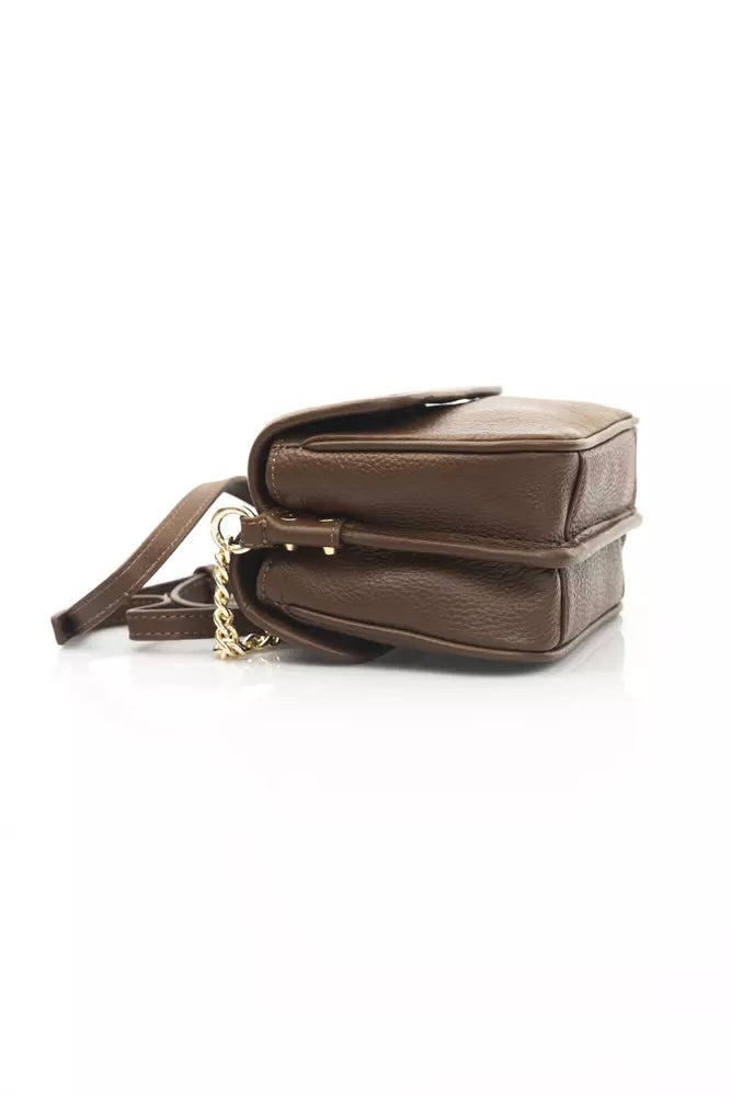 Cerruti 1881 Brown Leather Crossbody Bag