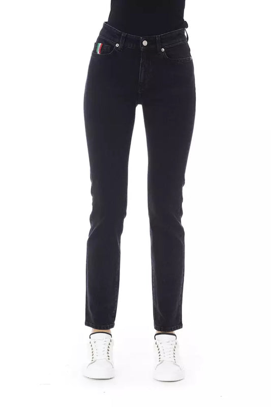 Baldinini Trend Black Cotton Jeans & Pant