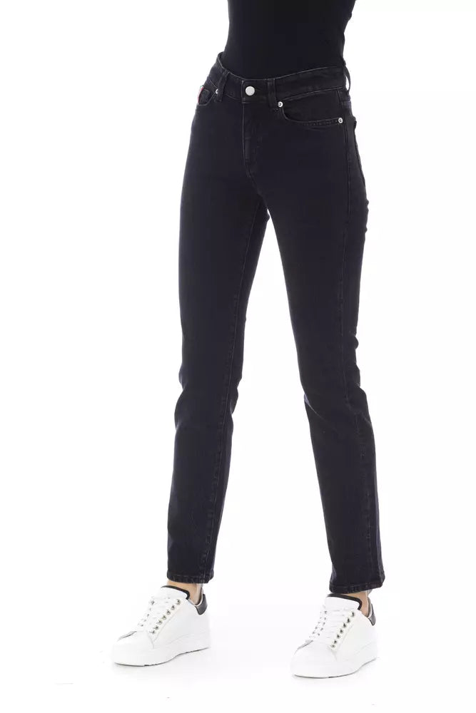 Baldinini Trend Black Cotton Jeans & Pant