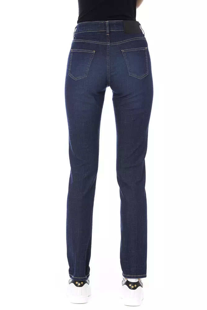 Baldinini Trend Blue Cotton Jeans & Pant