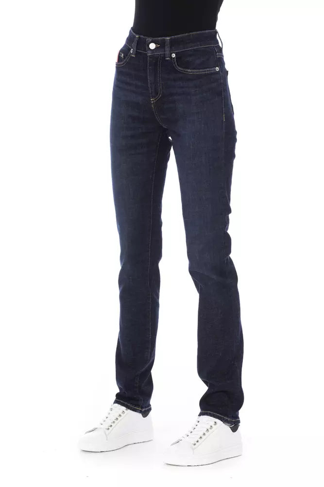 Baldinini Trend Blue Cotton Jeans & Pant