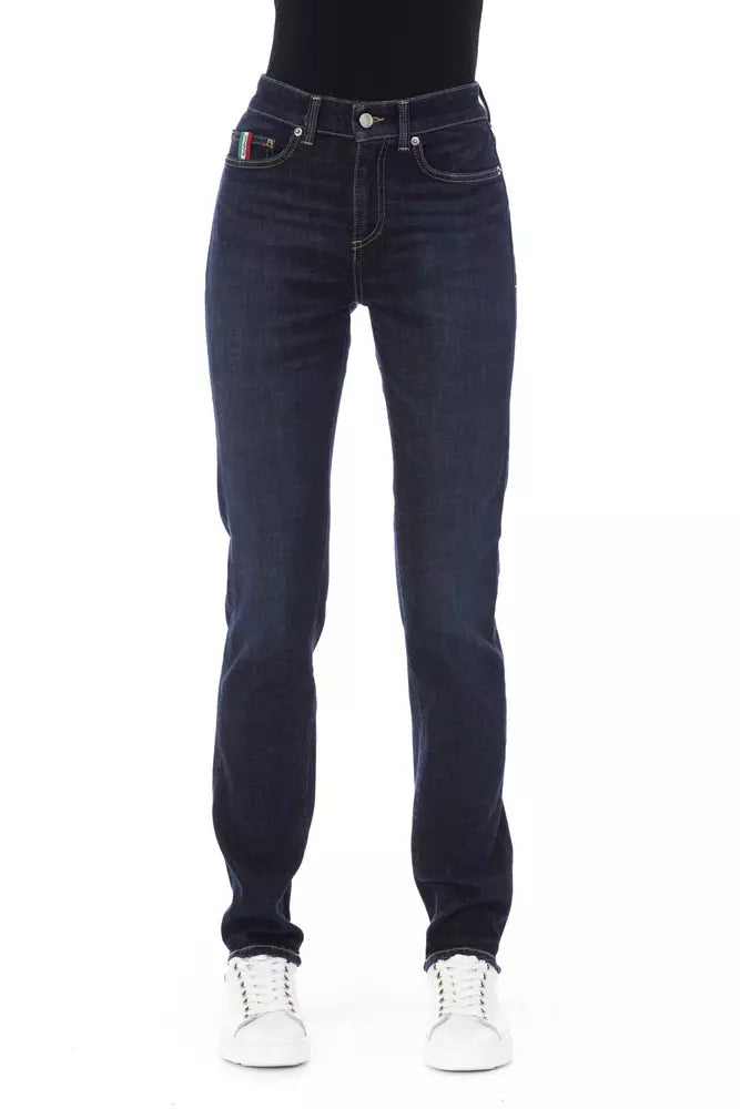 Baldinini Trend Blue Cotton Jeans & Pant