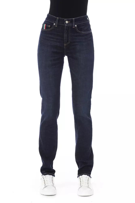 Baldinini Trend Blue Cotton Jeans & Pant