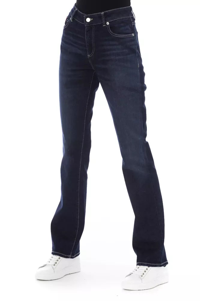 Baldinini Trend Blue Cotton Jeans & Pant