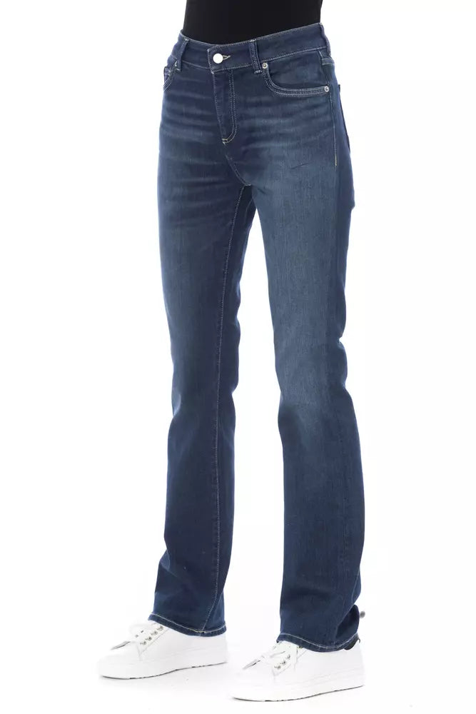 Baldinini Trend Blue Cotton Jeans & Pant