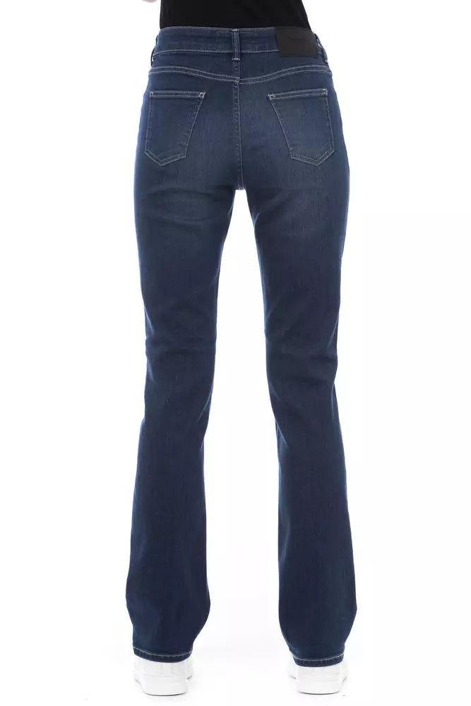 Baldinini Trend Blue Cotton Jeans & Pant