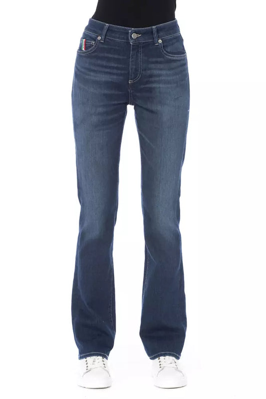 Baldinini Trend Blue Cotton Jeans & Pant