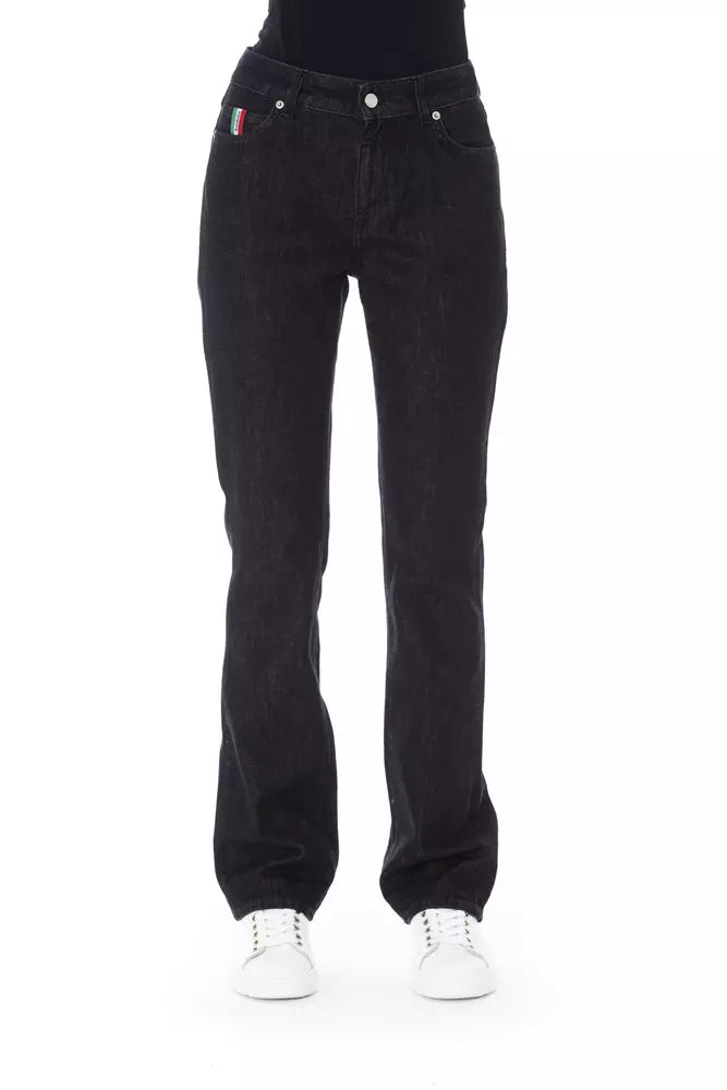 Baldinini Trend Black Cotton Jeans & Pant