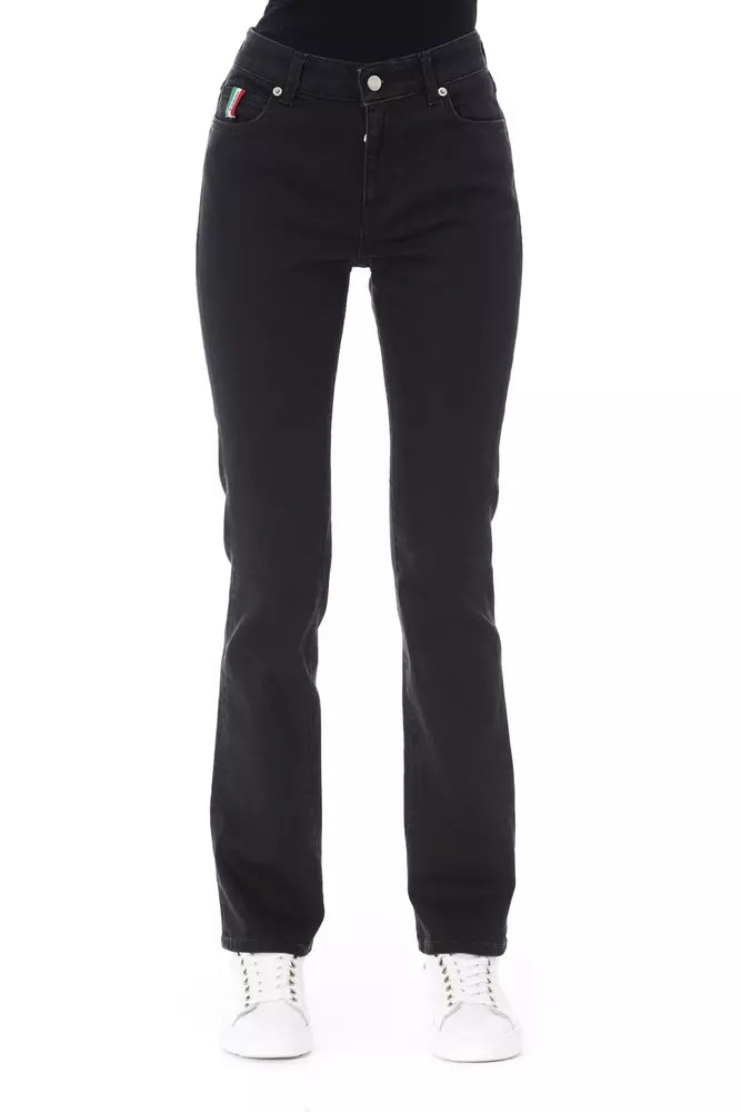 Baldinini Trend Black Cotton Jeans & Pant