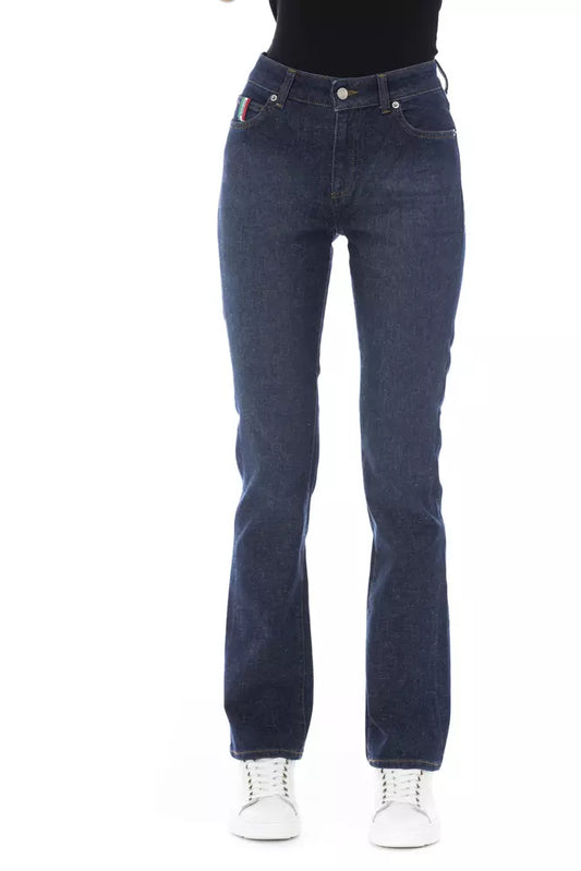 Baldinini Trend Blue Cotton Jeans & Pant