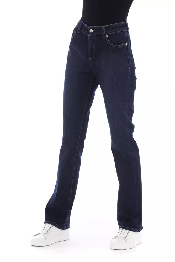 Baldinini Trend Blue Cotton Jeans & Pant