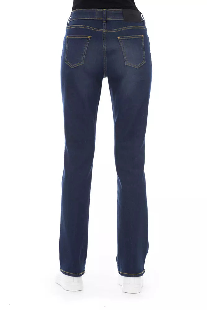 Baldinini Trend Blue Cotton Jeans & Pant