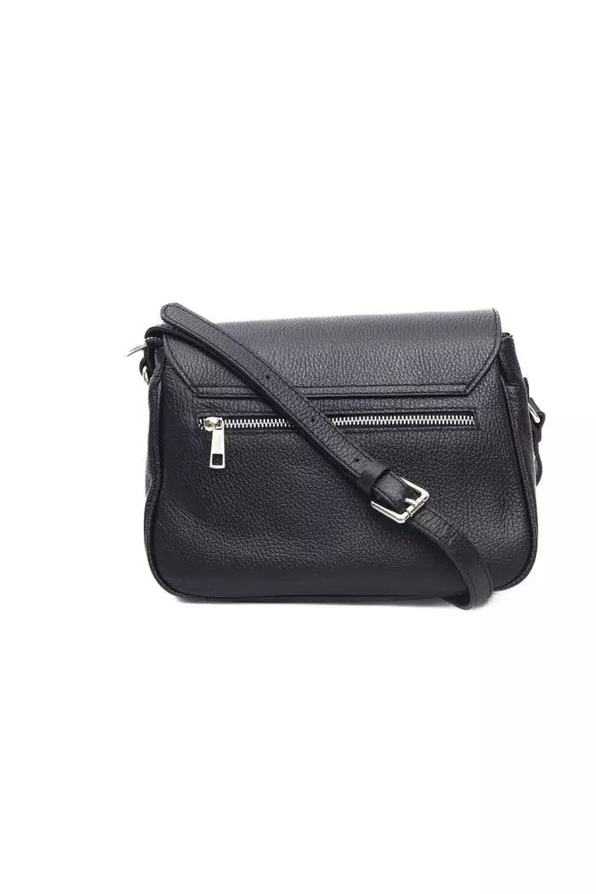 Baldinini Trend Black COW Leather Shoulder Bag