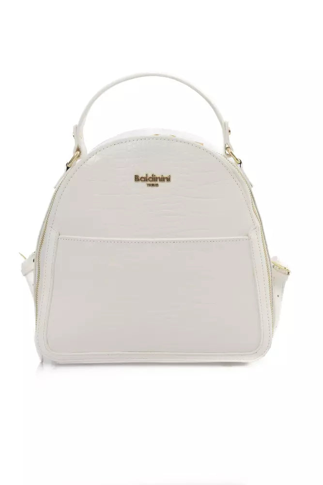 Baldinini Trend White Polyethylene Shoulder Bag