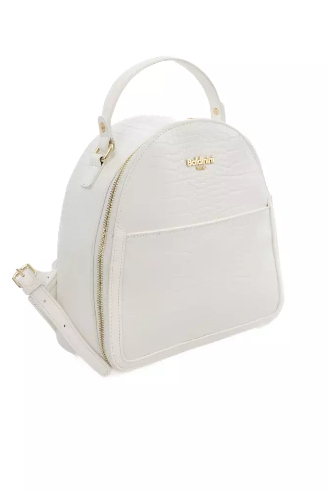 Baldinini Trend White Polyethylene Shoulder Bag