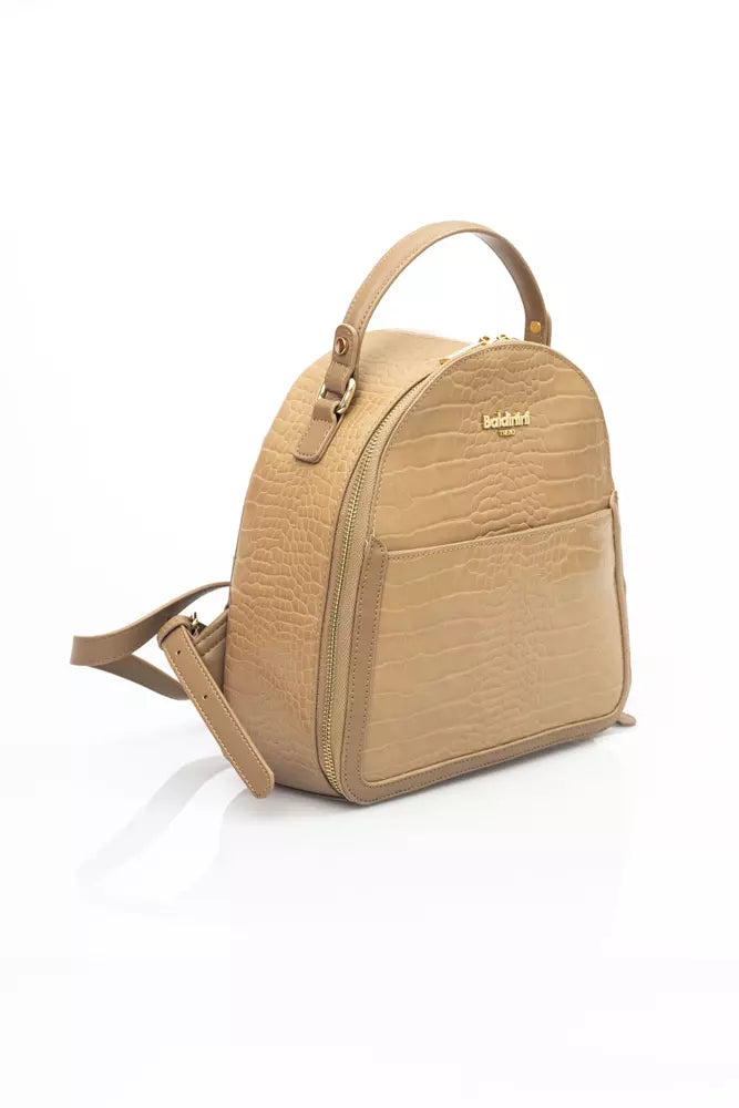 Baldinini Trend Beige Polyethylene Handbag