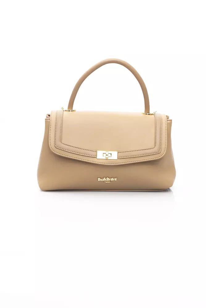 Baldinini Trend Beige Polyethylene Handbag