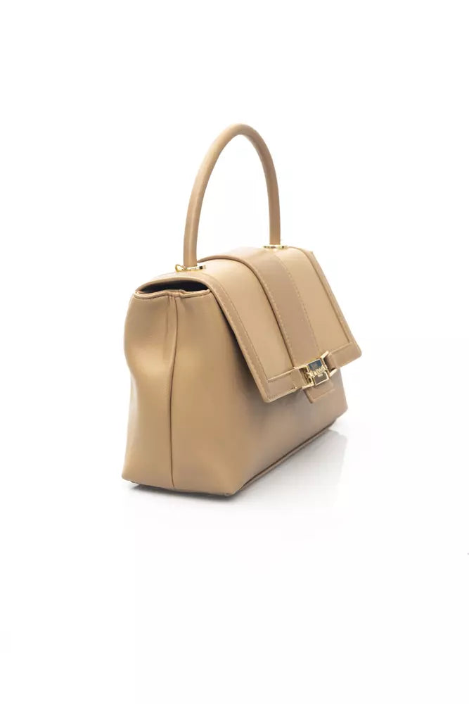 Baldinini Trend Beige Polyethylene Handbag