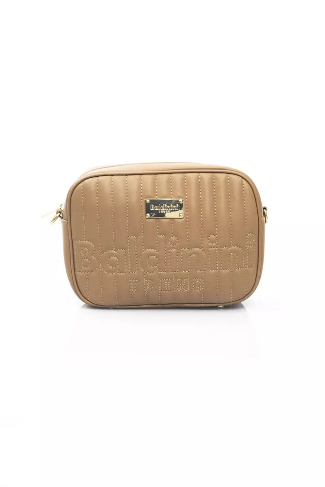 Baldinini Trend Beige Polyurethane Shoulder Bag