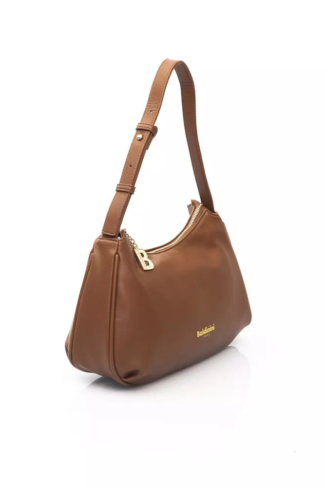 Baldinini Trend Brown Polyethylene Shoulder Bag