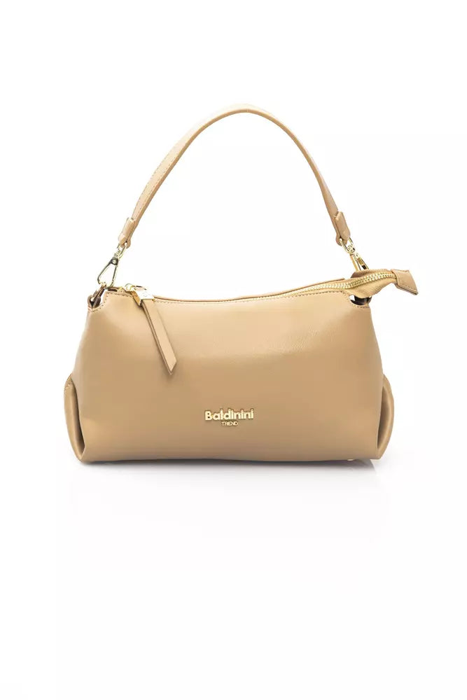 Baldinini Trend Beige Polyethylene Handbag