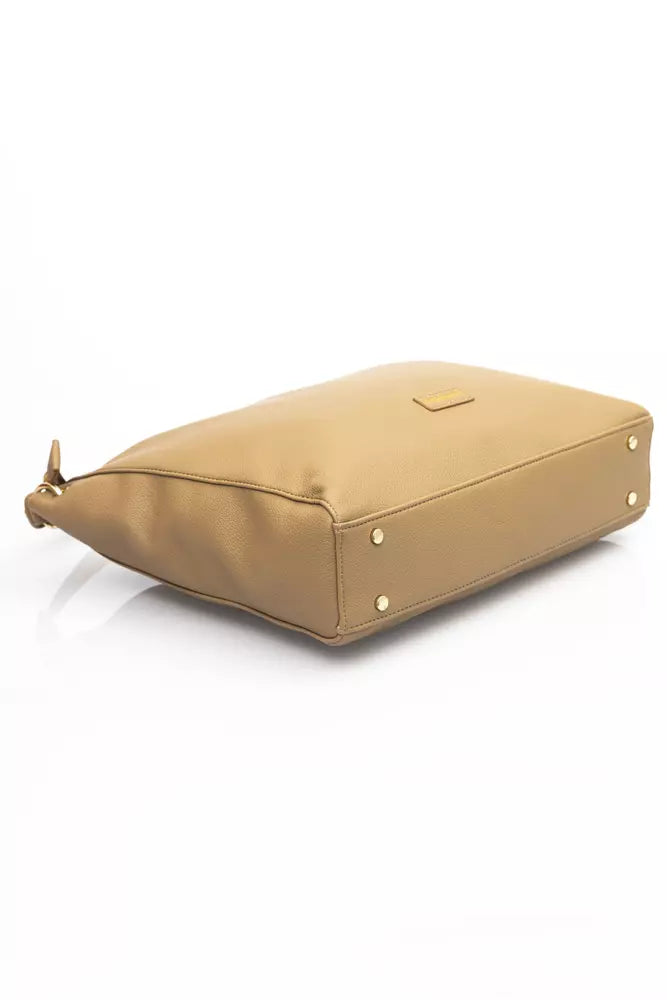 Baldinini Trend Beige Polyethylene Shoulder Bag