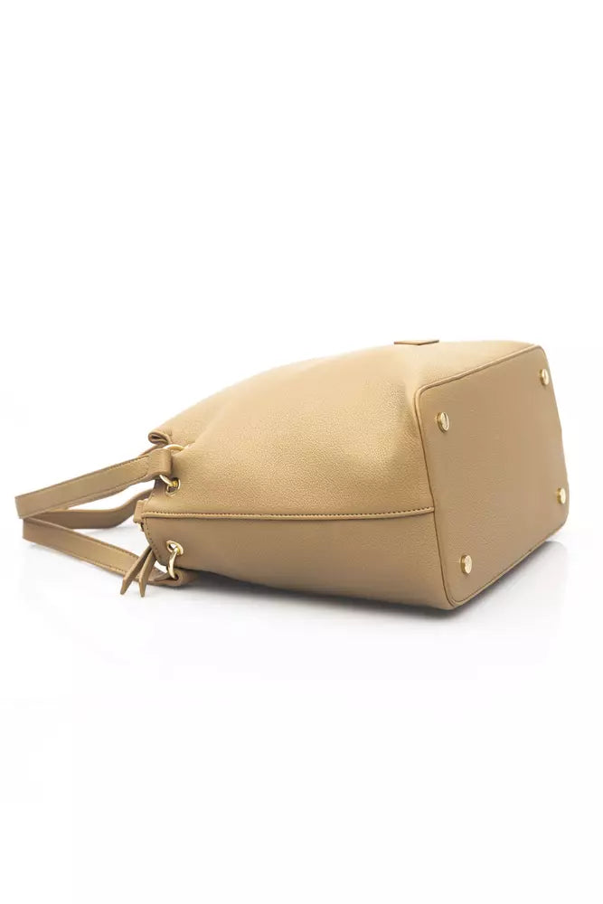 Baldinini Trend Beige Polyethylene Shoulder Bag