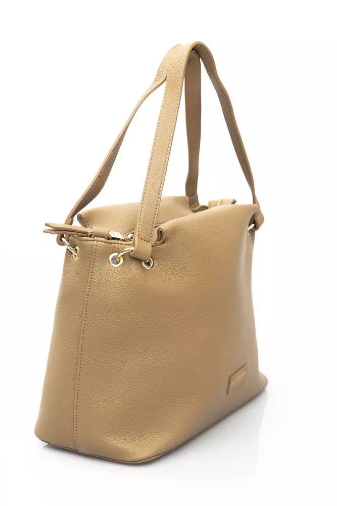 Baldinini Trend Beige Polyethylene Shoulder Bag