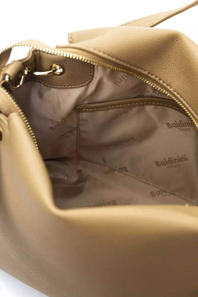 Baldinini Trend Beige Polyethylene Shoulder Bag