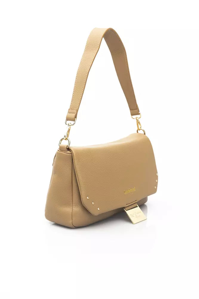 Baldinini Trend Beige Polyethylene Shoulder Bag