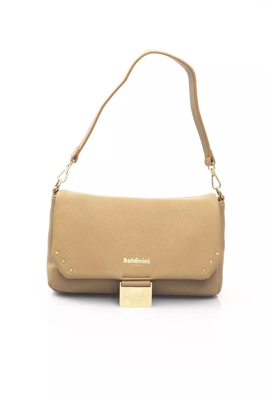 Baldinini Trend Beige Polyethylene Shoulder Bag