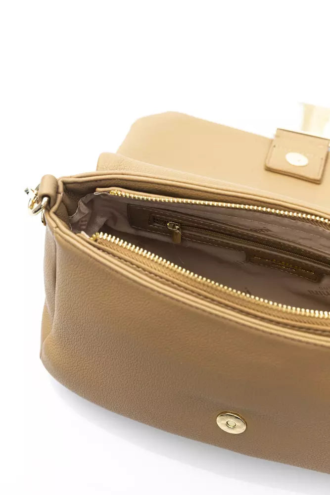 Baldinini Trend Beige Polyethylene Shoulder Bag