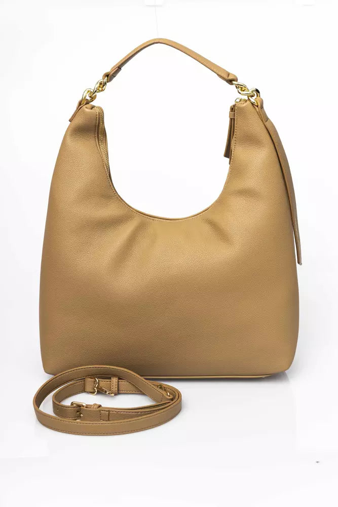 Baldinini Trend Beige Polyethylene Shoulder Bag