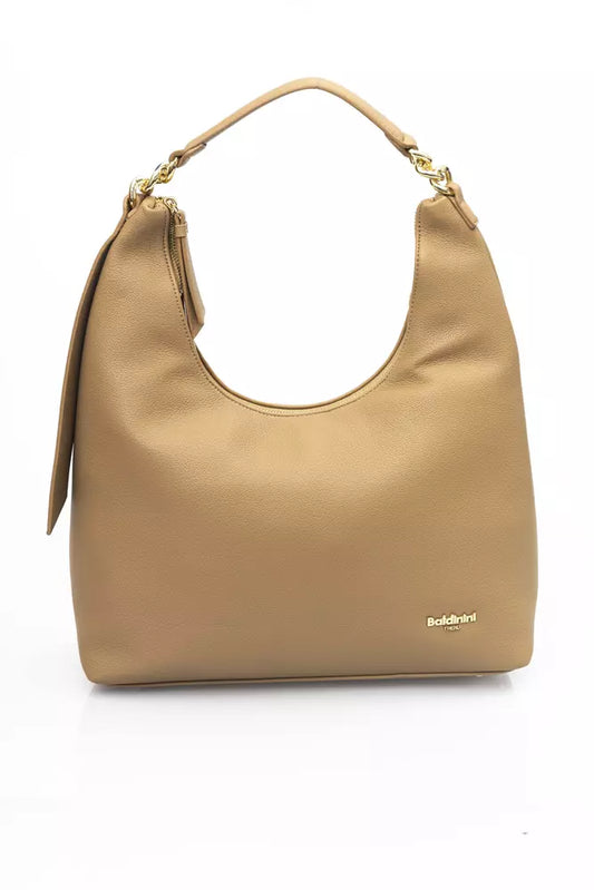 Baldinini Trend Beige Polyethylene Shoulder Bag