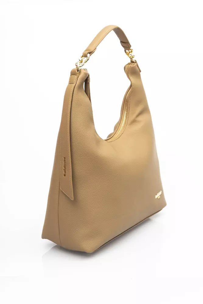 Baldinini Trend Beige Polyethylene Shoulder Bag