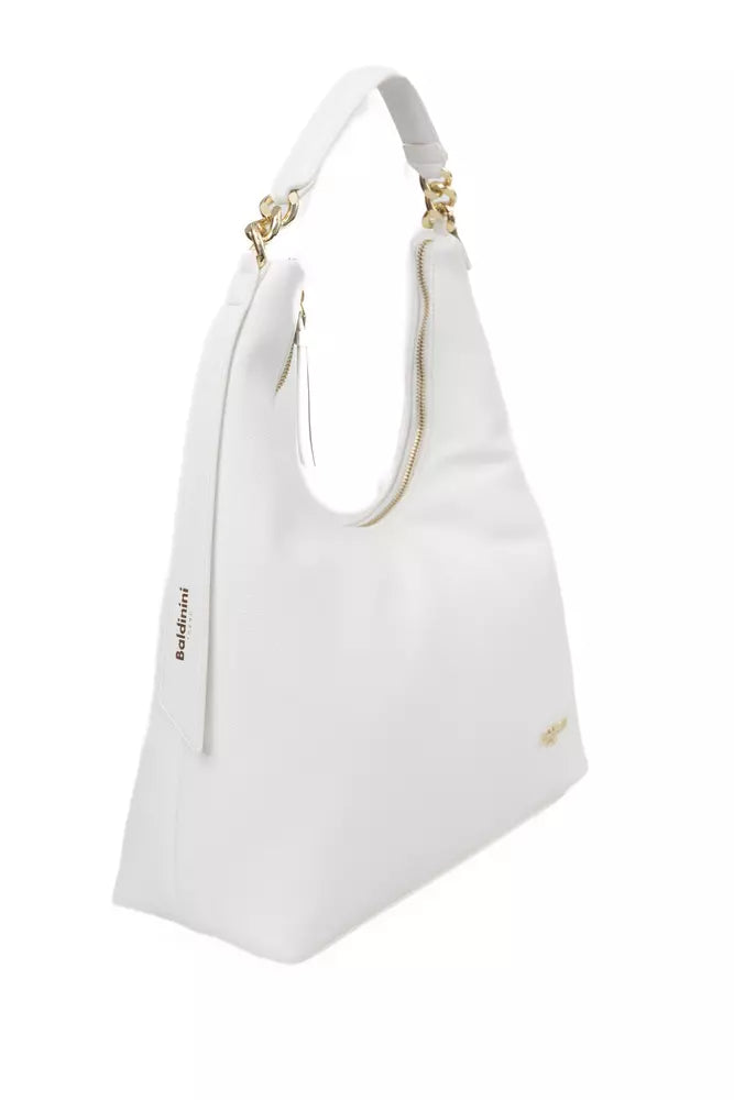 Baldinini Trend White Polyethylene Shoulder Bag