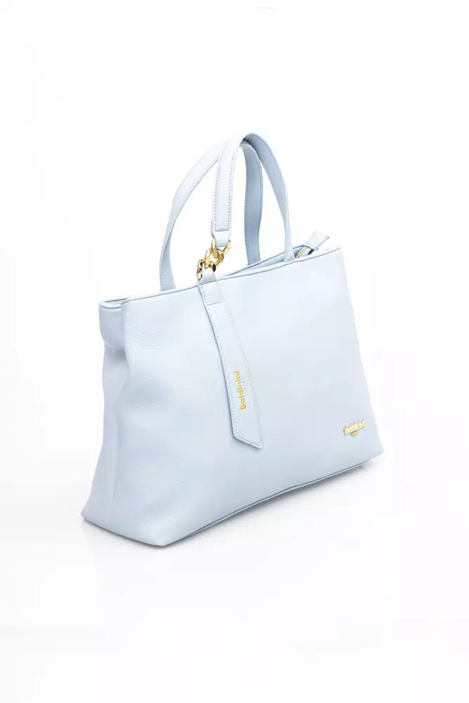 Baldinini Trend Light Blue Polyethylene Handbag