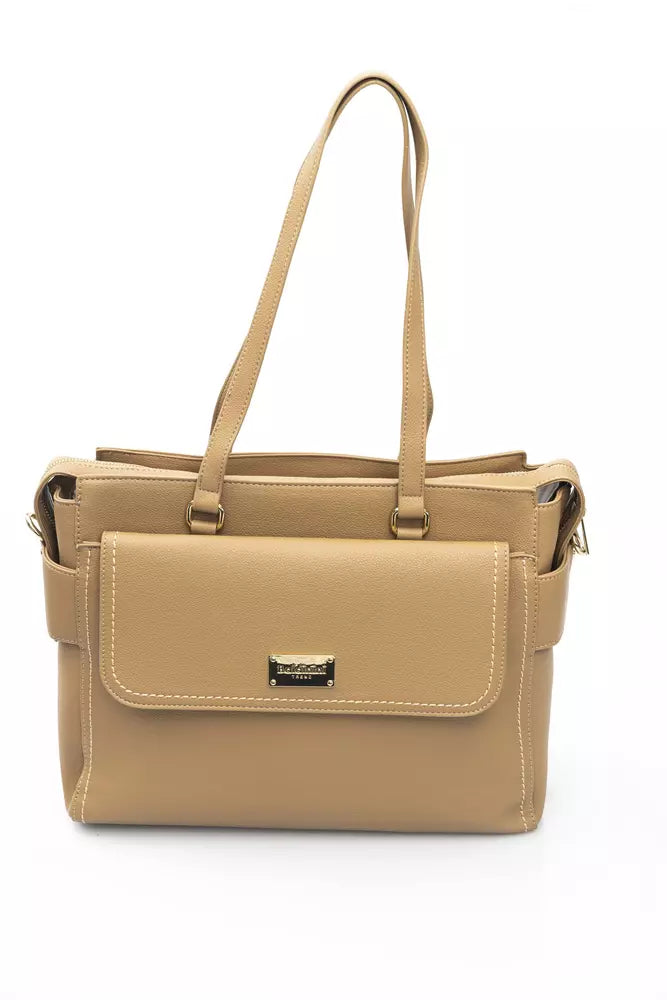 Baldinini Trend Beige Polyurethane Handbag