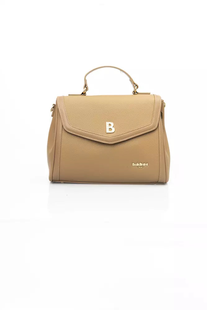 Baldinini Trend Beige Polyurethane Handbag