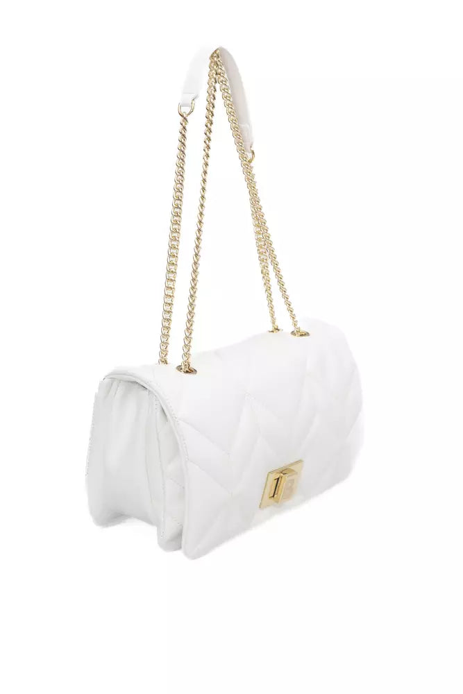 Baldinini Trend White Polyurethane Shoulder Bag