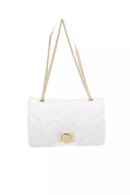 Baldinini Trend White Polyurethane Shoulder Bag