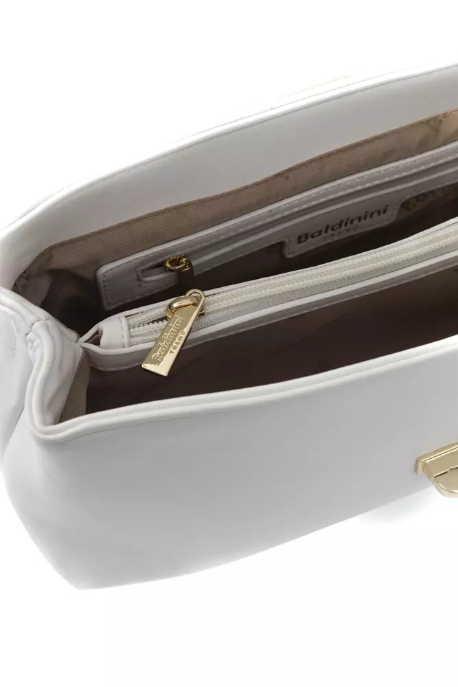 Baldinini Trend White Polyurethane Crossbody Bag