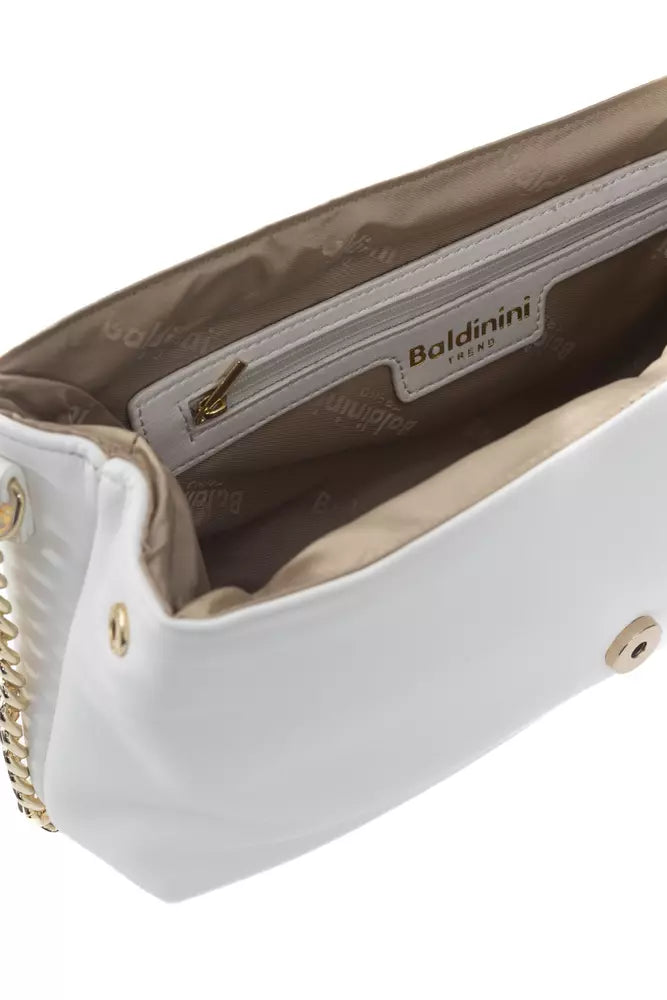 Baldinini Trend White Polyurethane Crossbody Bag