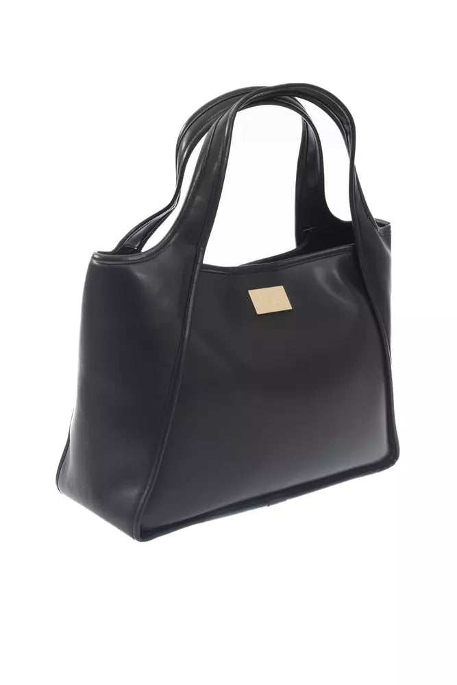 Baldinini Trend Black Polyuretane Handbag